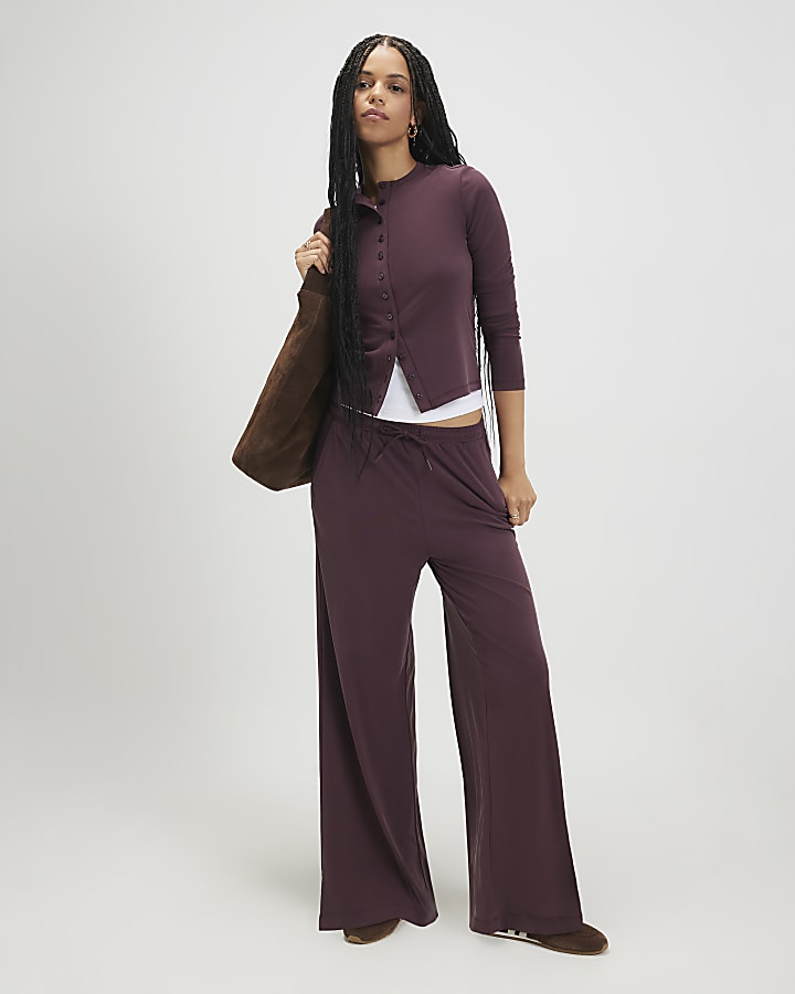 Purple Long Sleeve Soft Touch Top