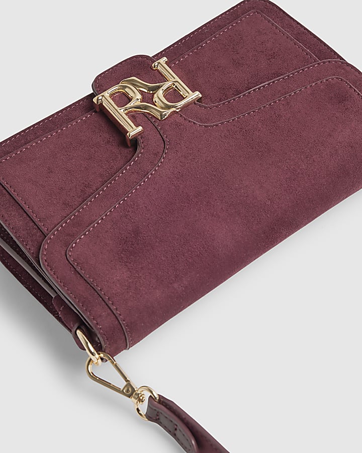 Red RR Flap Front Shoulder Bag