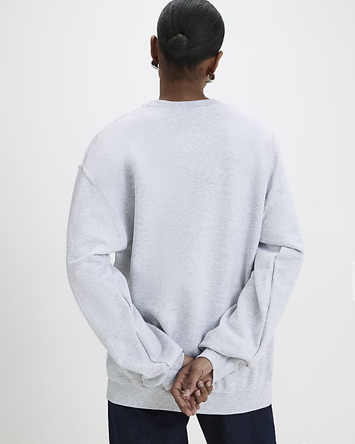 Grey Long Sleeve New York Sweatshirt