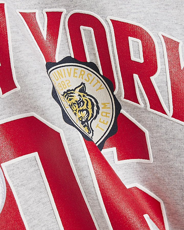 Grey Long Sleeve New York Sweatshirt