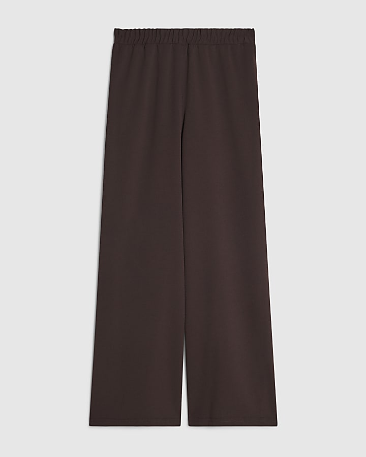 Brown Wide Leg Trousers