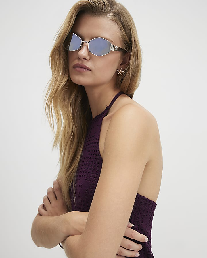 Purple Crochet Halter Top