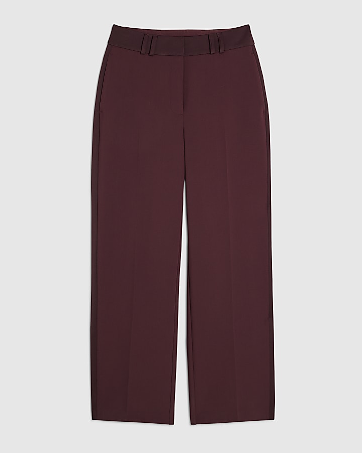 Purple Tux Detail Slim Leg Trousers