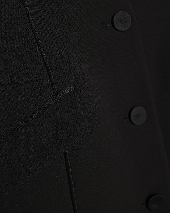 Black Tux Cinched Blazer Dress