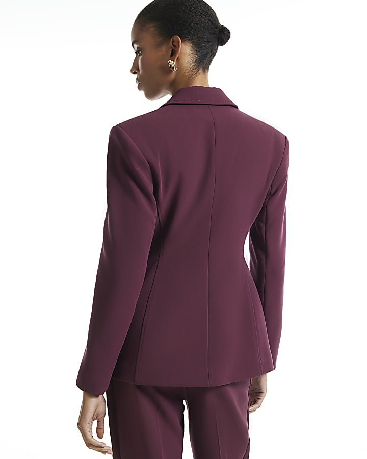 Purple Tux Detail Blazer