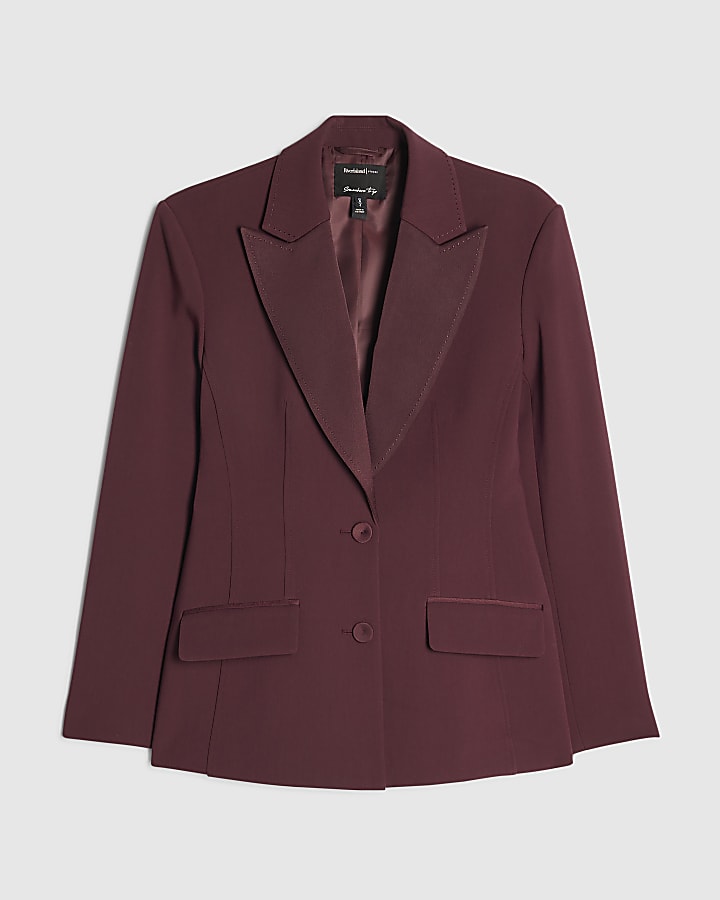 Purple Tux Detail Blazer