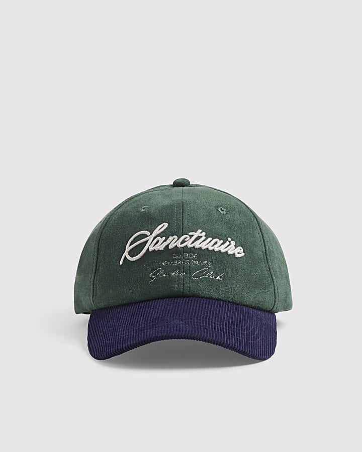 Green Sanctuaire Logo Colour Block Cap
