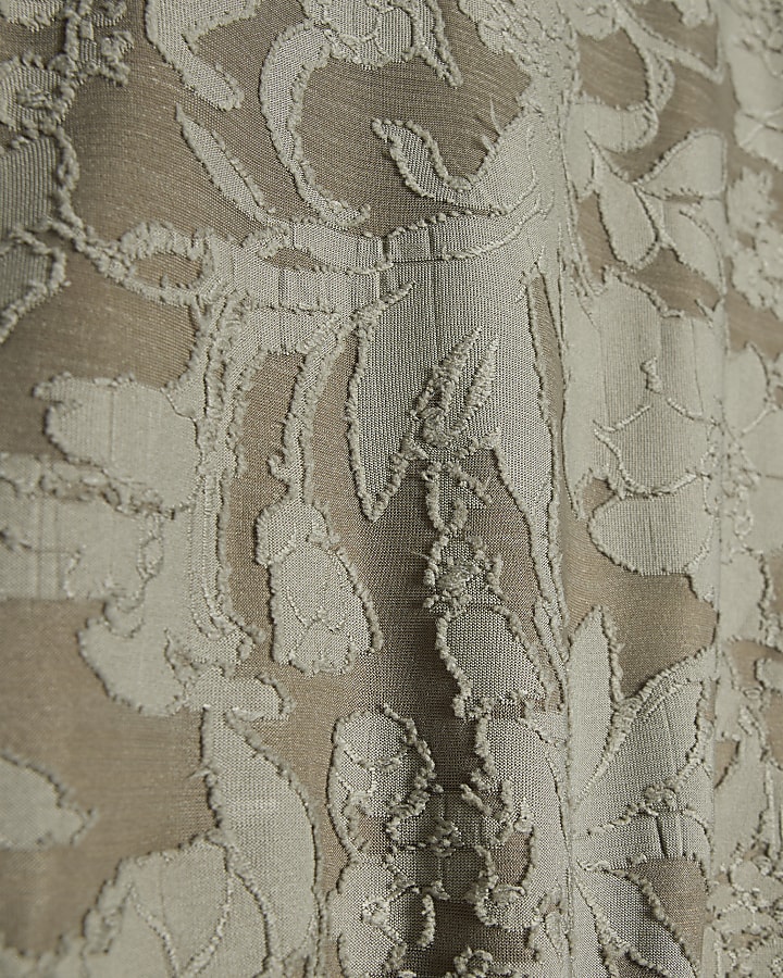 Khaki Angel Sleeve Mini Dress