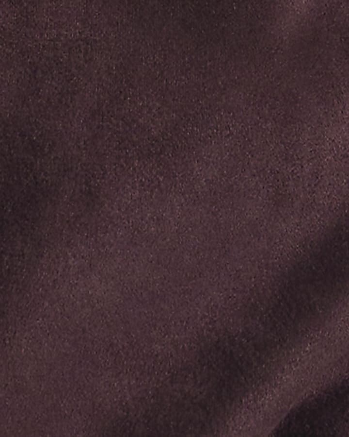 Burgundy Belted Cape Jacket