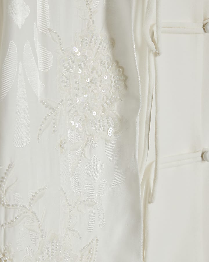 White Embellished Drummer Boy Shirt