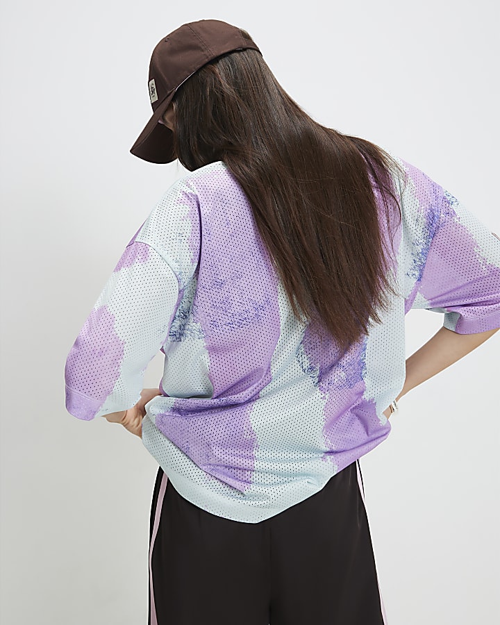Purple Pony Printed Polo Top