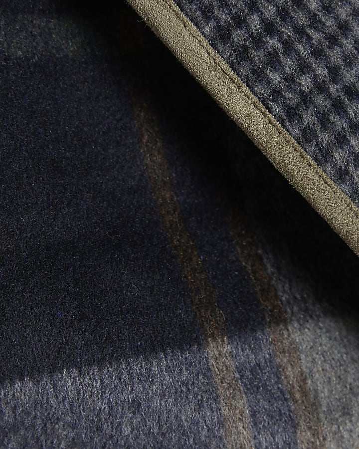 Navy Hooded Triangle Scarf