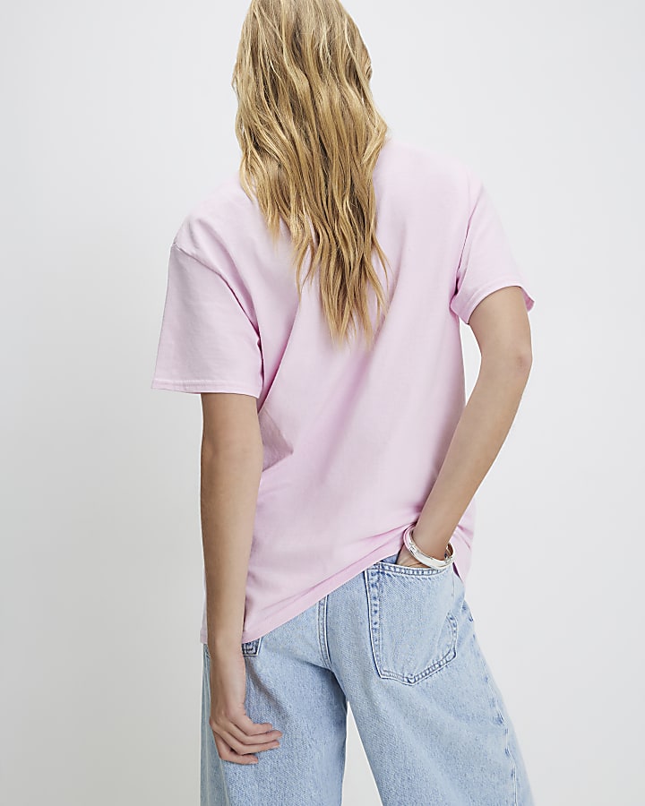 Pink Short Sleeve Oui Oui T-Shirt