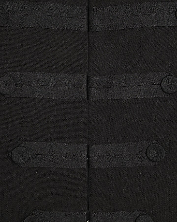 Black Drummer Tux Sleeveless Waistcoat