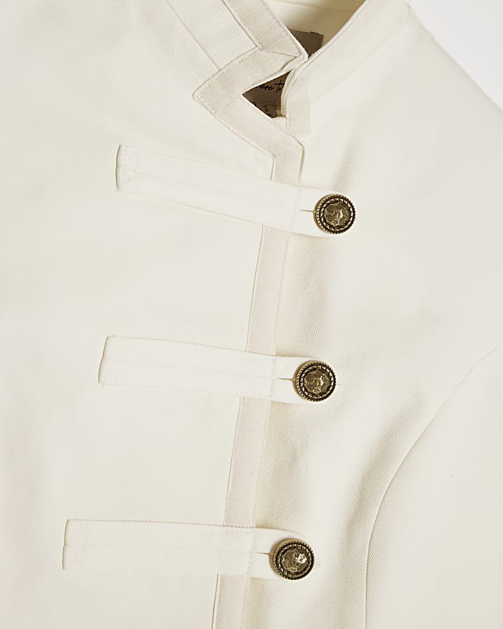 Cream Cotton Drummer Boy Jacket