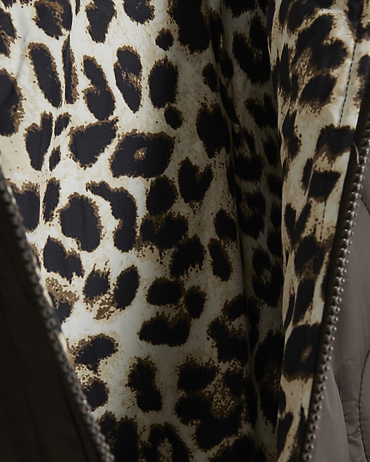 Brown Quilted Puffer Cape