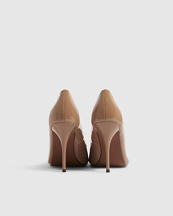 Beige Patent Court Heels
