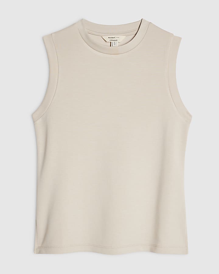 Beige Premium Tank Top