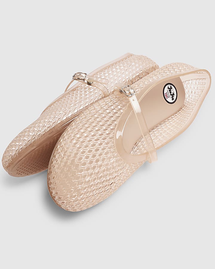 Pink Mary Jane Strappy Jelly Shoes