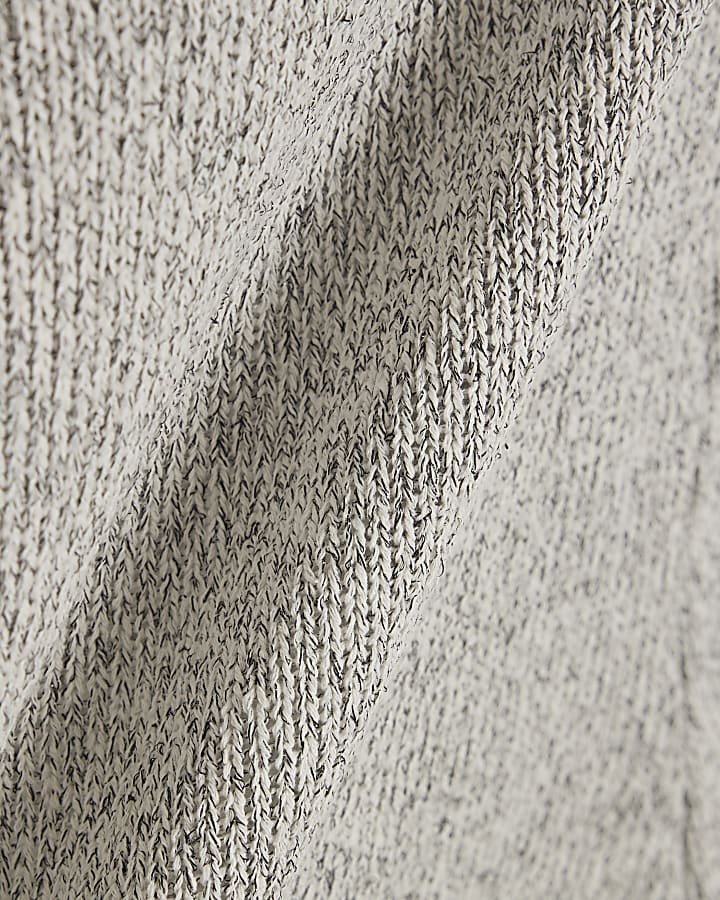 Grey Knitted Sleeveless Tank Top