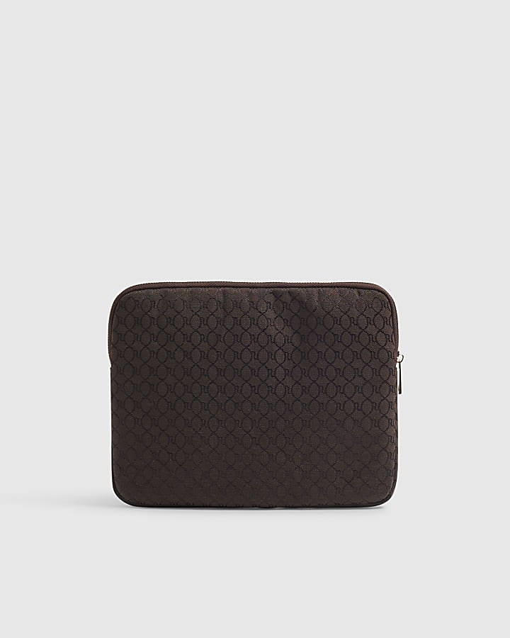 Brown Jacquard iPad Case