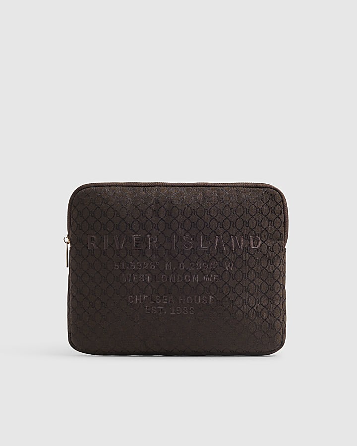 Brown Jacquard iPad Case