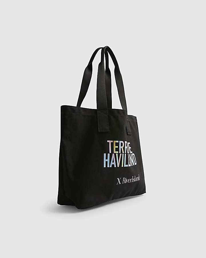 Black Terry De Havilland Tote Bag