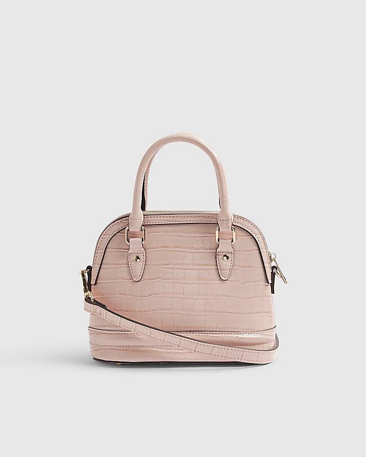 Pink Croc Small Tote Bag