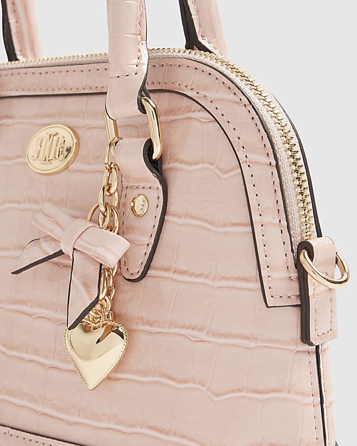 Pink Croc Small Tote Bag