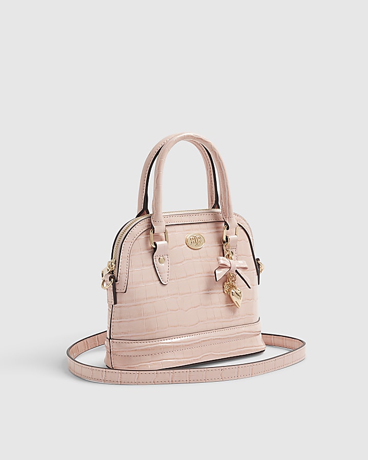 Pink Croc Small Tote Bag