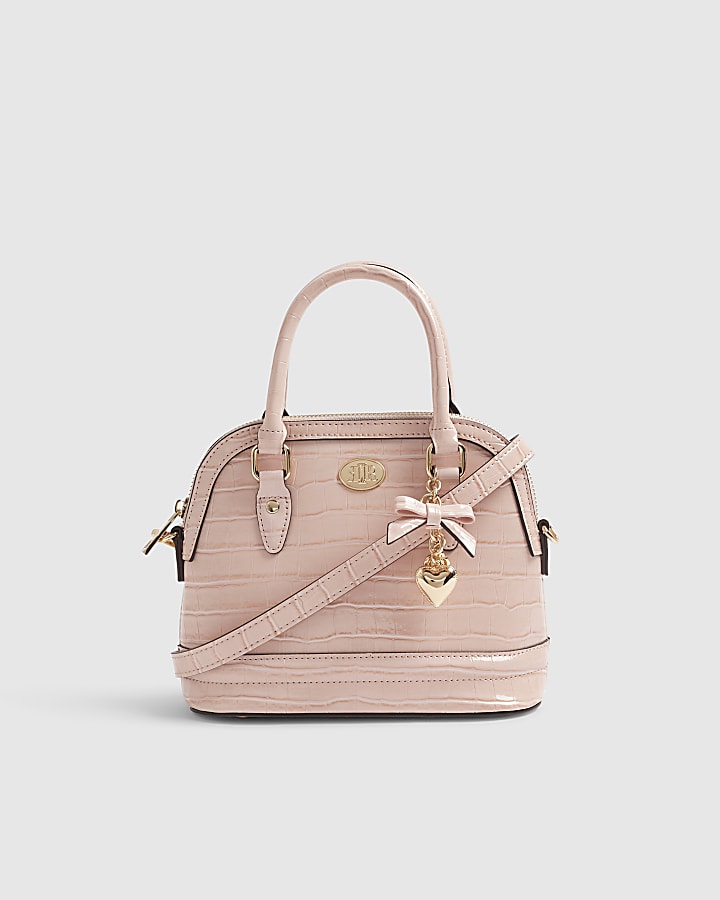 Pink Croc Small Tote Bag