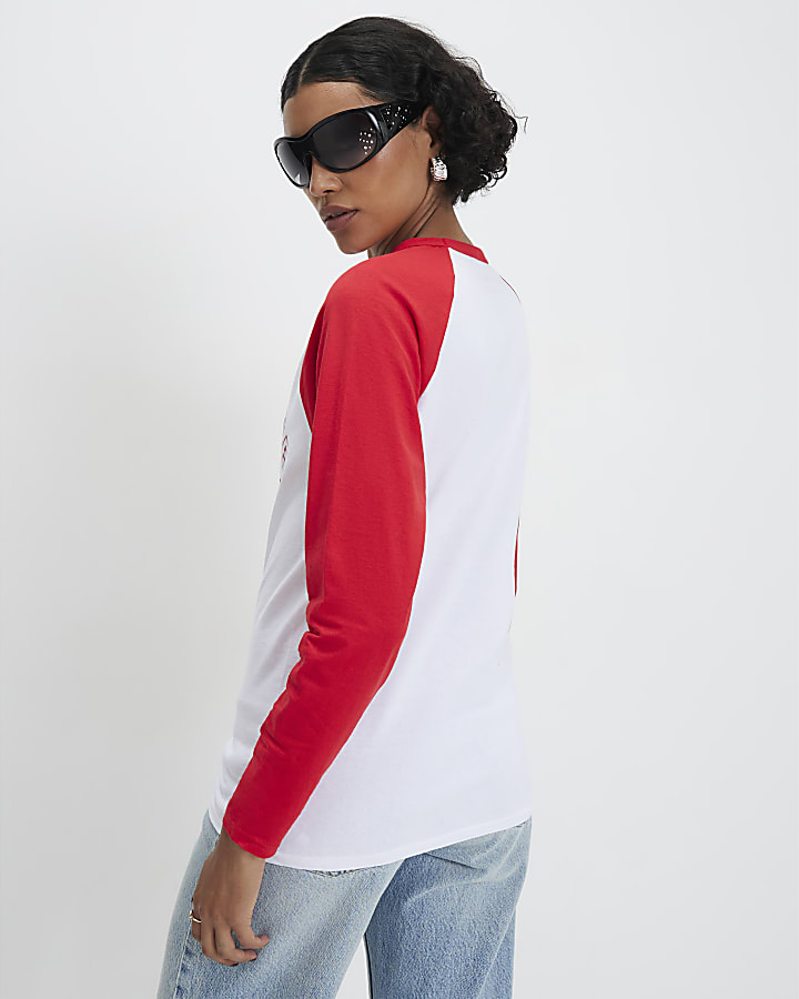 White Long Sleeve West Side T-Shirt