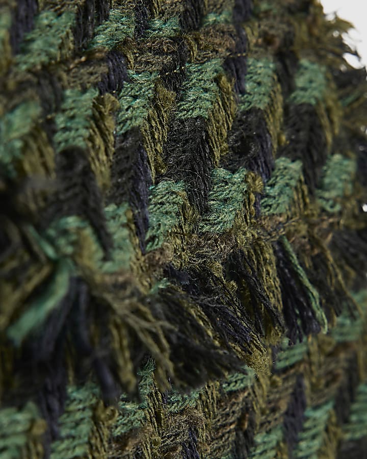 Green Boucle Tailored Shorts