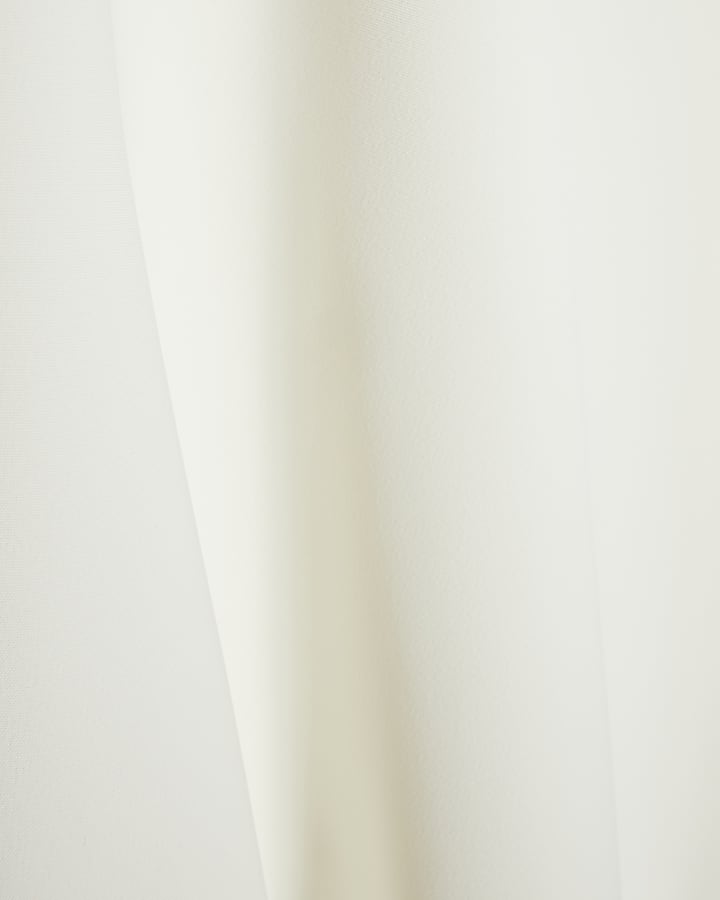 White V Neck Batwing Top