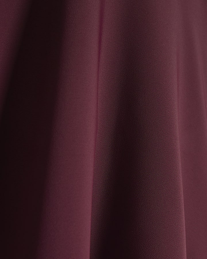 Purple V Neck Batwing Top