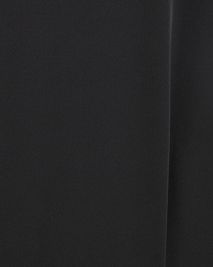 Black Snaffle Crepe Mini Dress