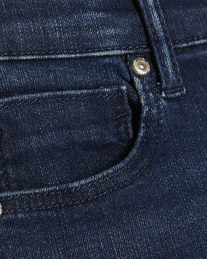 Petite Blue High Waisted Sculpt Flare Jeans