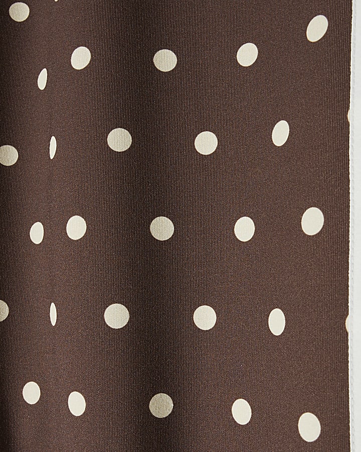 Brown Premium Polka Dot Tape Joggers
