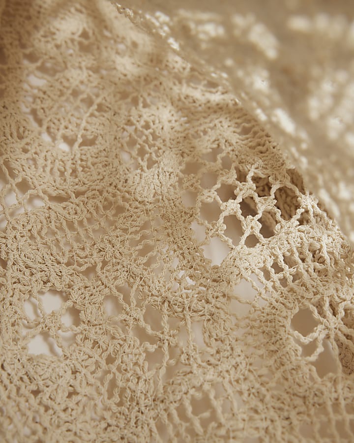 Cream Crochet Drummer Jacket