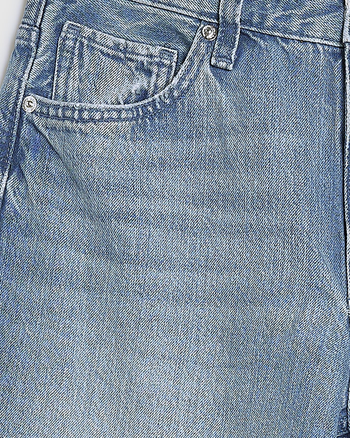 Blue High Rise Nicola Barrel Jeans