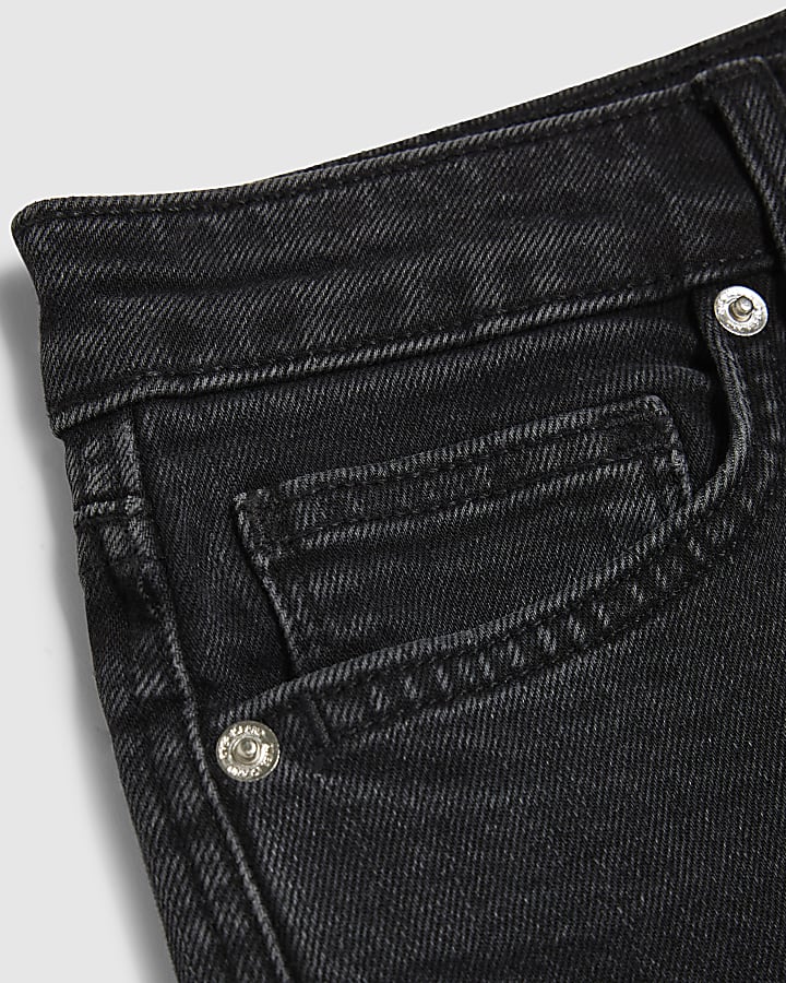 Petite Black High Waisted Cigarette Jeans