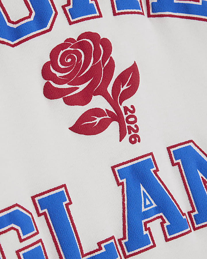 White Short Sleeve Glam Football Baby T-Shirt