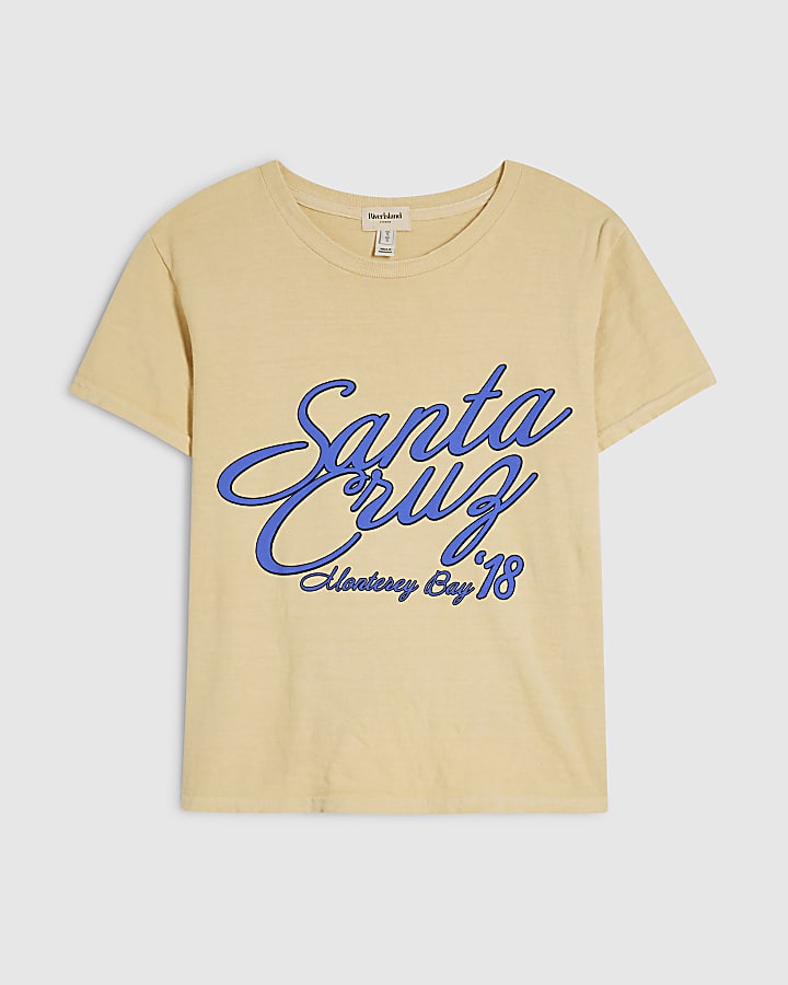 Yellow Short Sleeve Santa Cruz T-Shirt