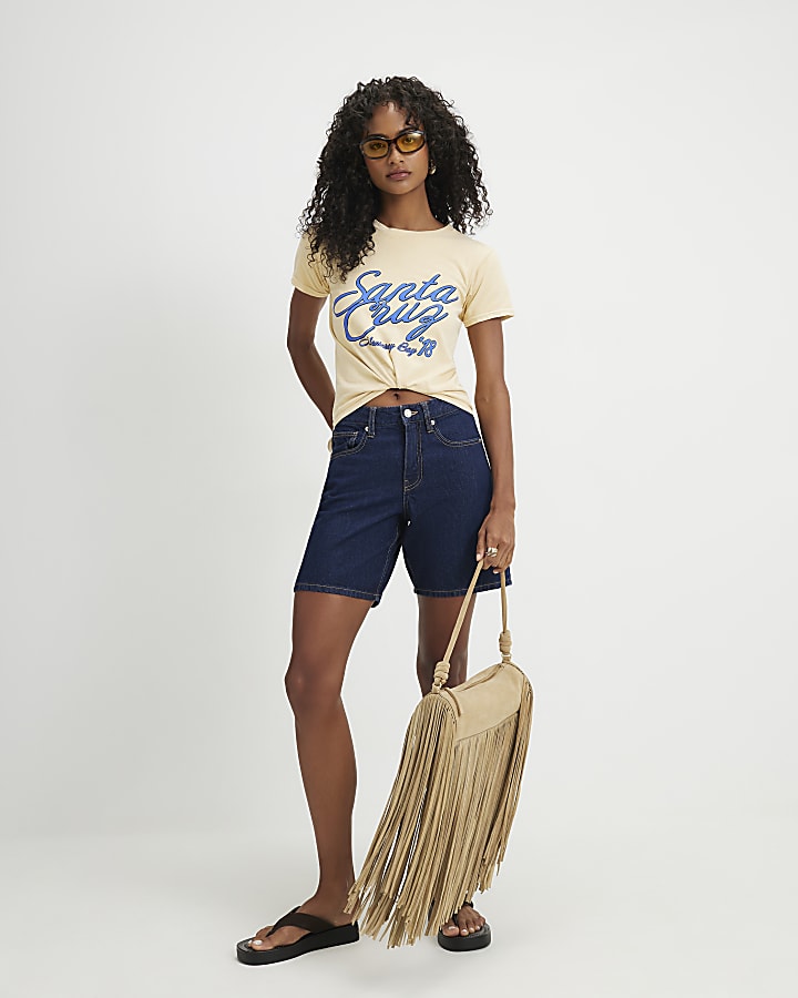 Yellow Short Sleeve Santa Cruz T-Shirt