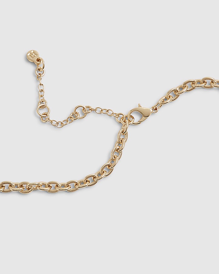 Gold Vintage Charm Trinket Necklace