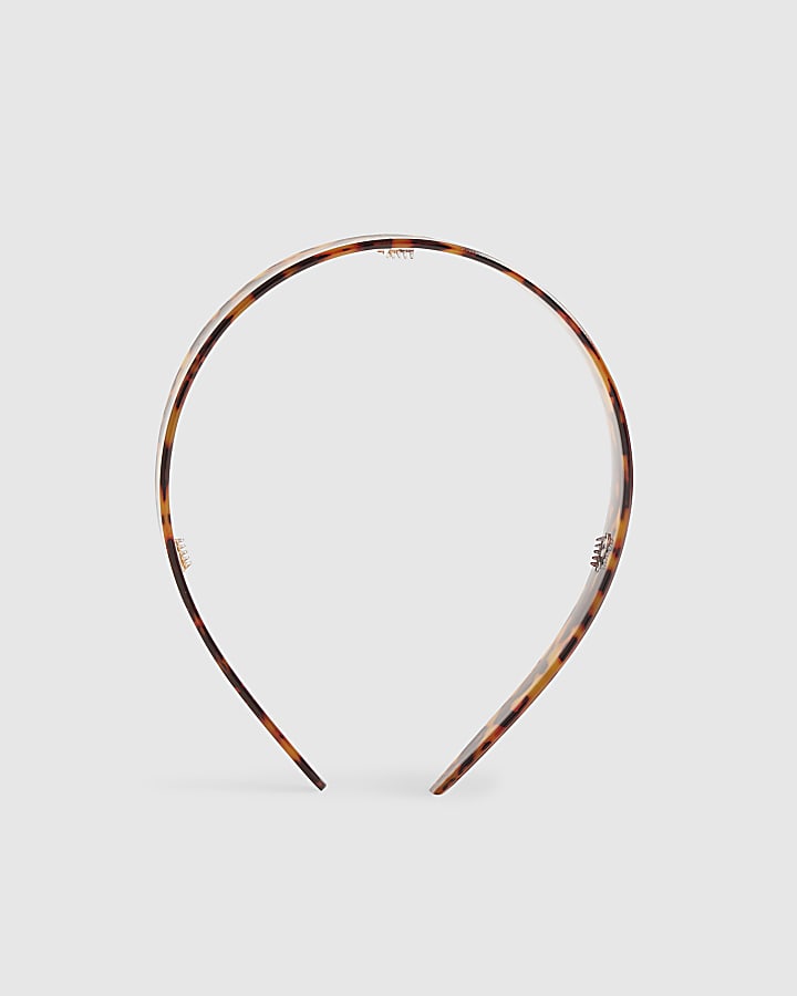 Brown Wide Tortoiseshell Headband