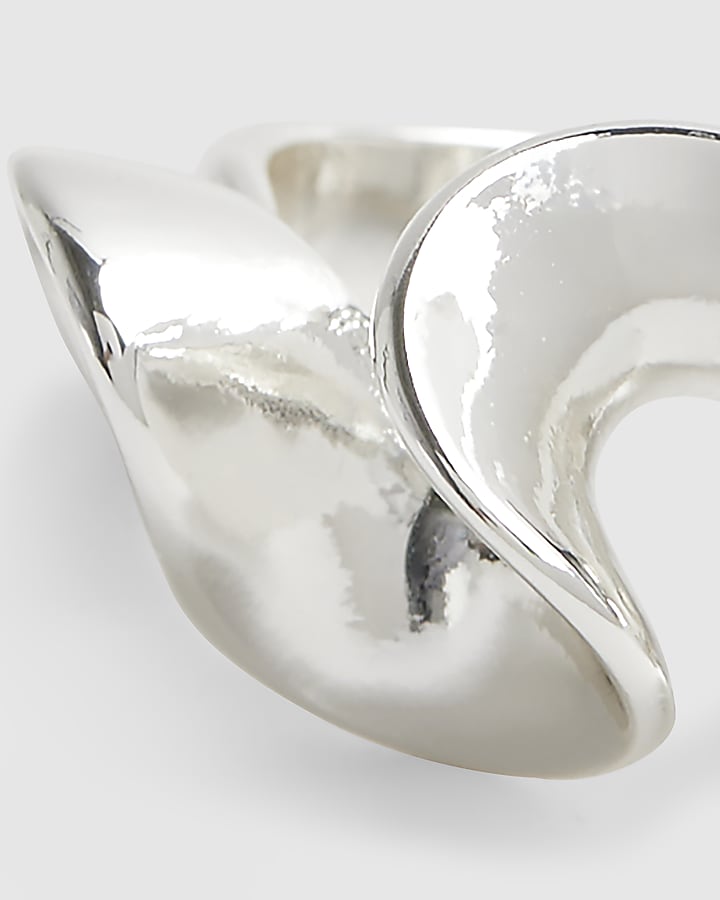 Silver Molten Ring