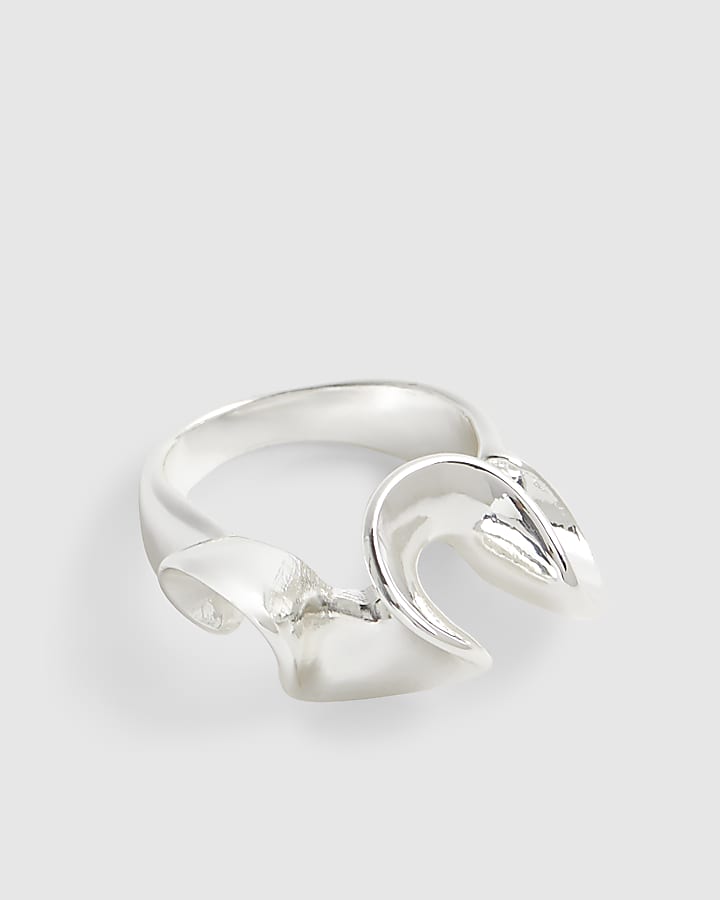 Silver Molten Ring