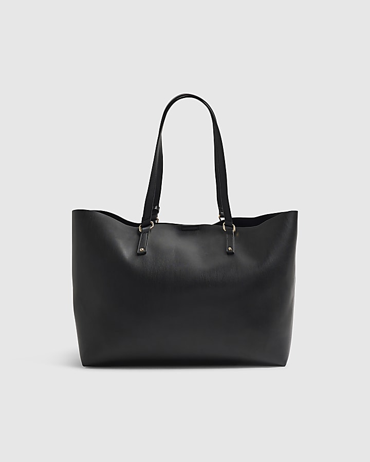 Black Tote Bag With Internal Pouch