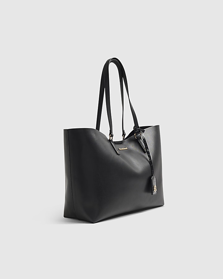 Black Tote Bag With Internal Pouch